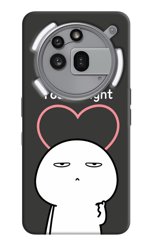 You're Right Nothing Phone 3a Pro Hard Case Back Cover by Casekaro
