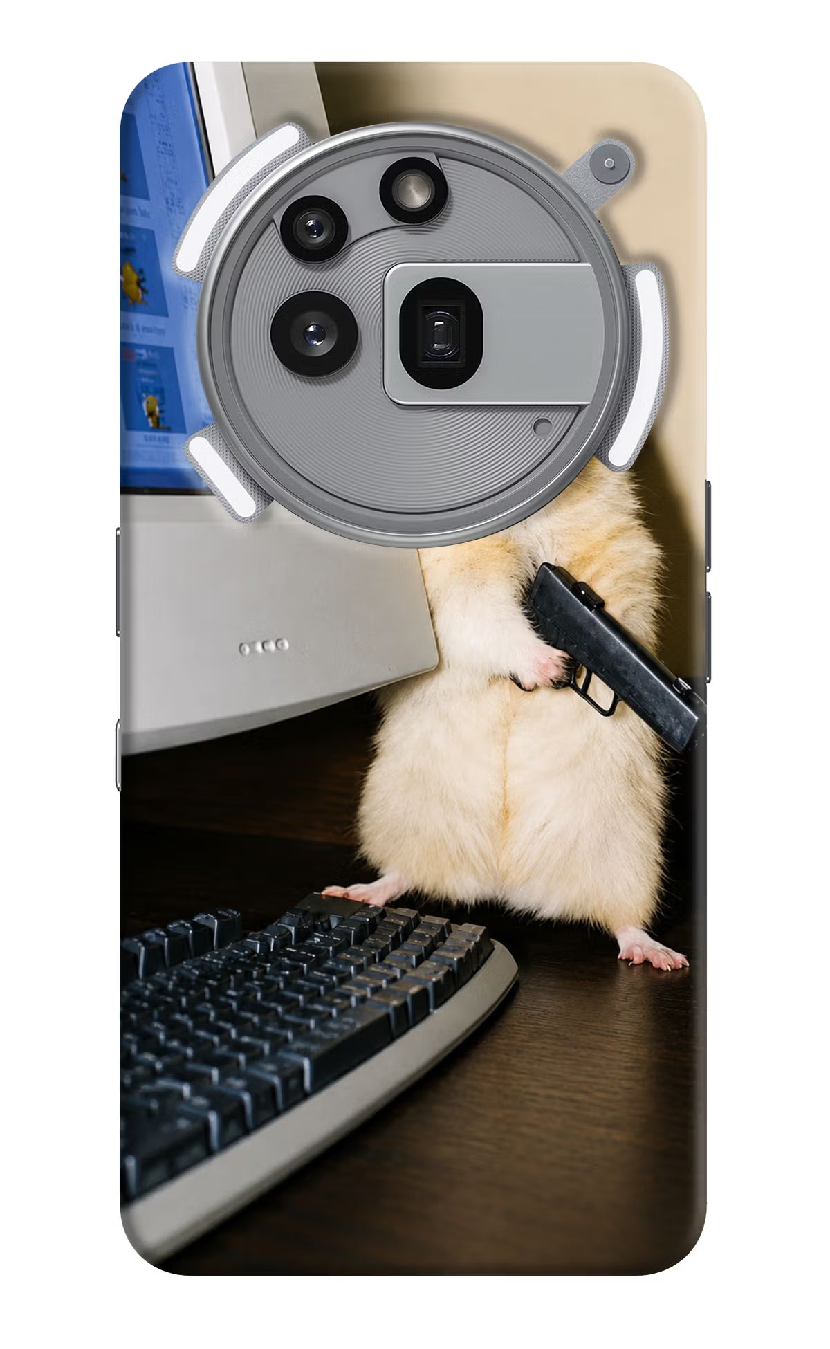 Hacker Hamster Nothing Phone 3a Pro Back Cover