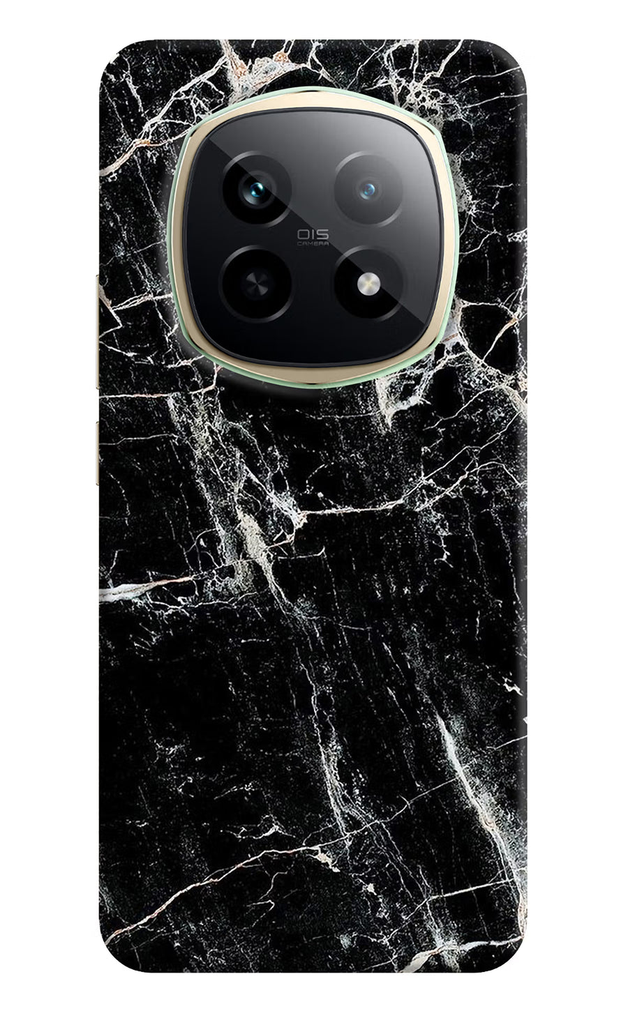 Black Marble Texture Realme P2 Pro 5G Back Cover, Hard case