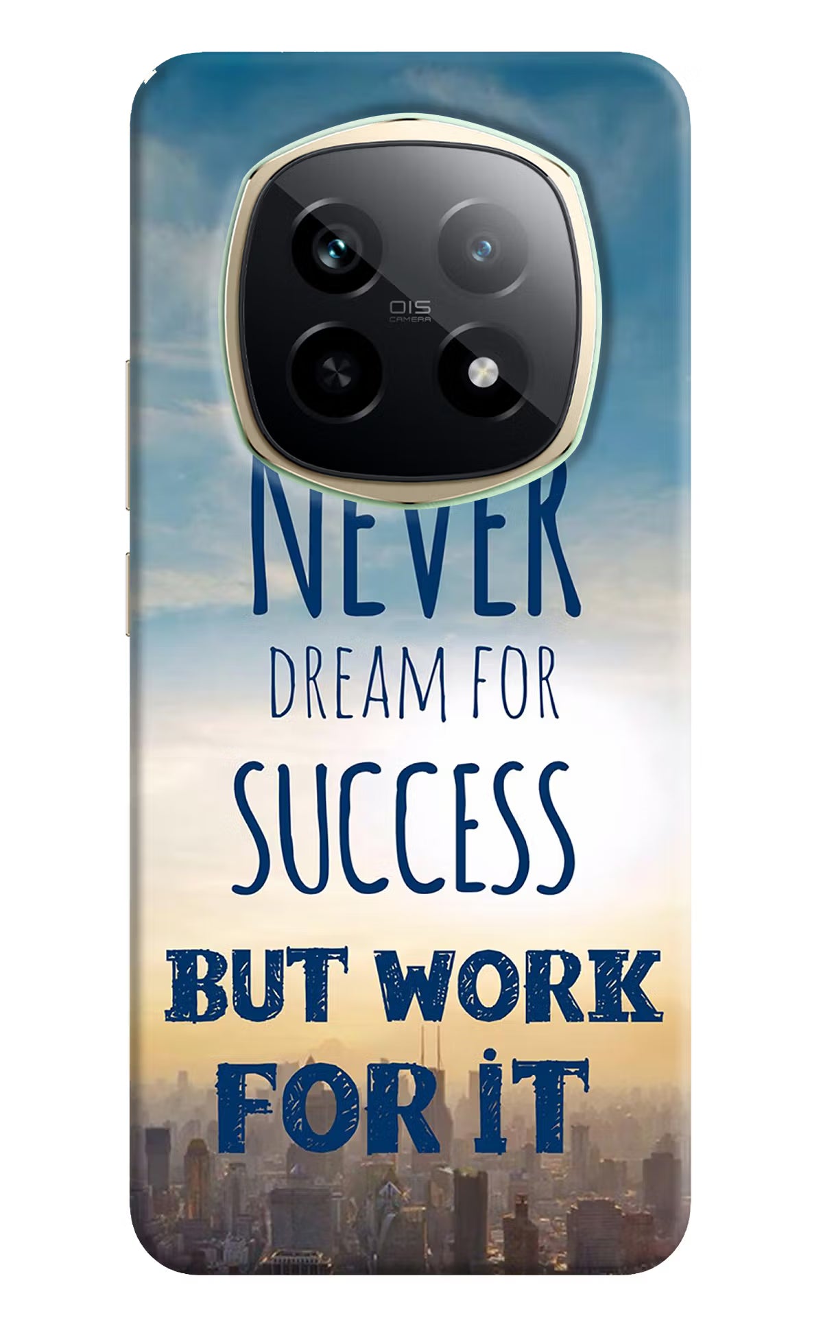 Never Dream For Success But Work For It Realme P2 Pro 5G Hard Case Back Cover by Casekaro