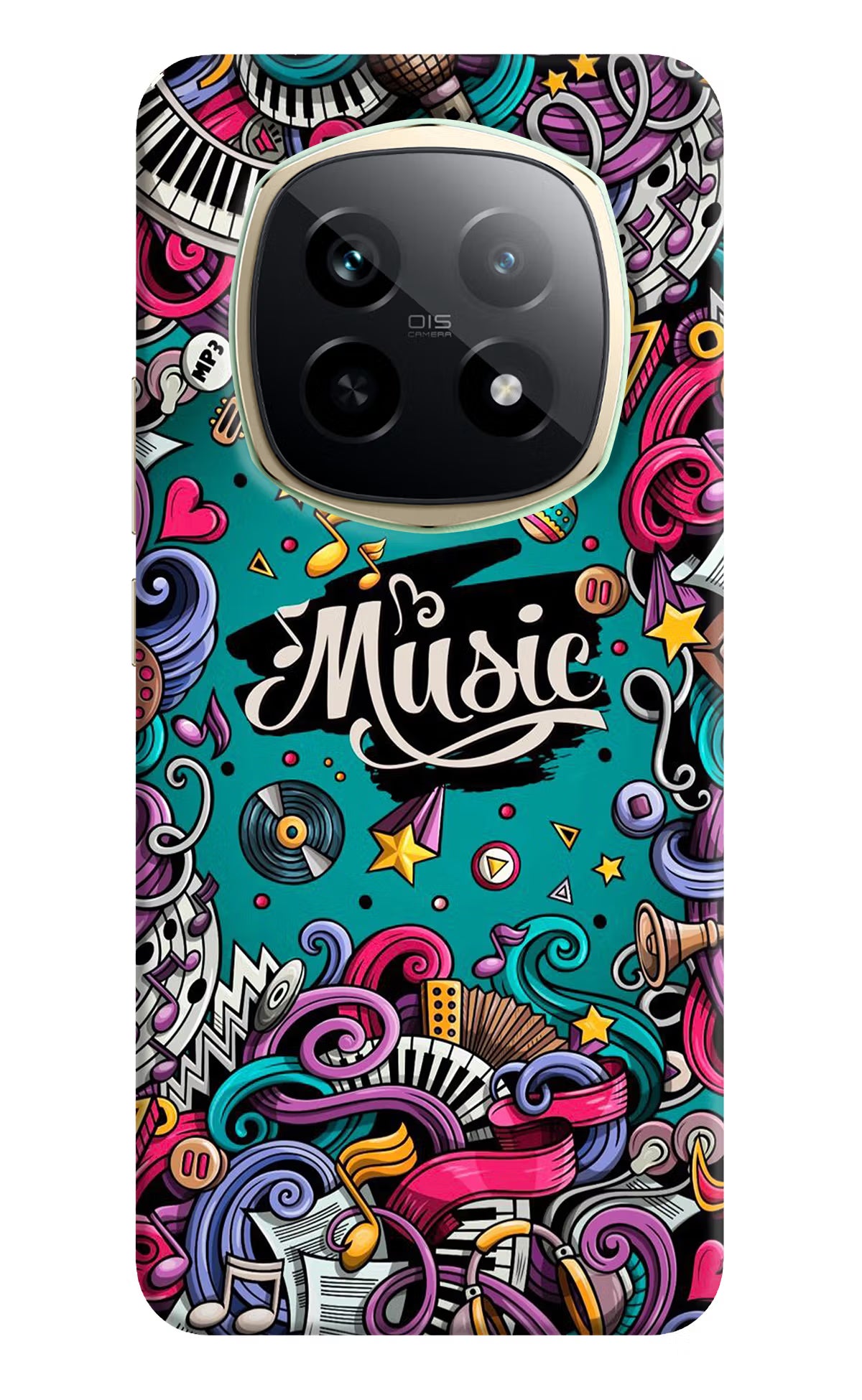 Music Graffiti Realme P2 Pro 5G Hard Case Back Cover by Casekaro