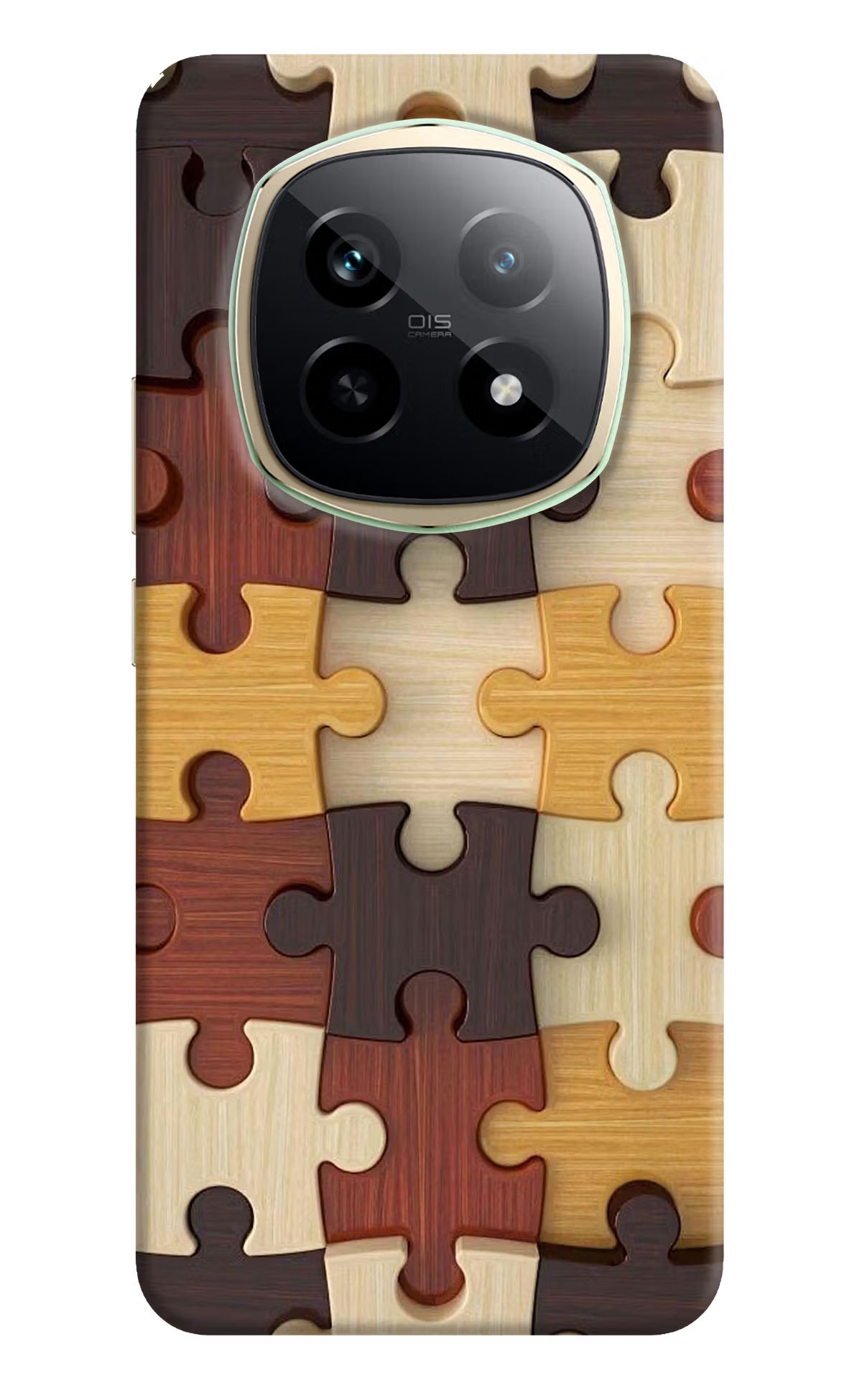 Wooden Puzzle Realme P2 Pro 5G Hard Case Back Cover by Casekaro