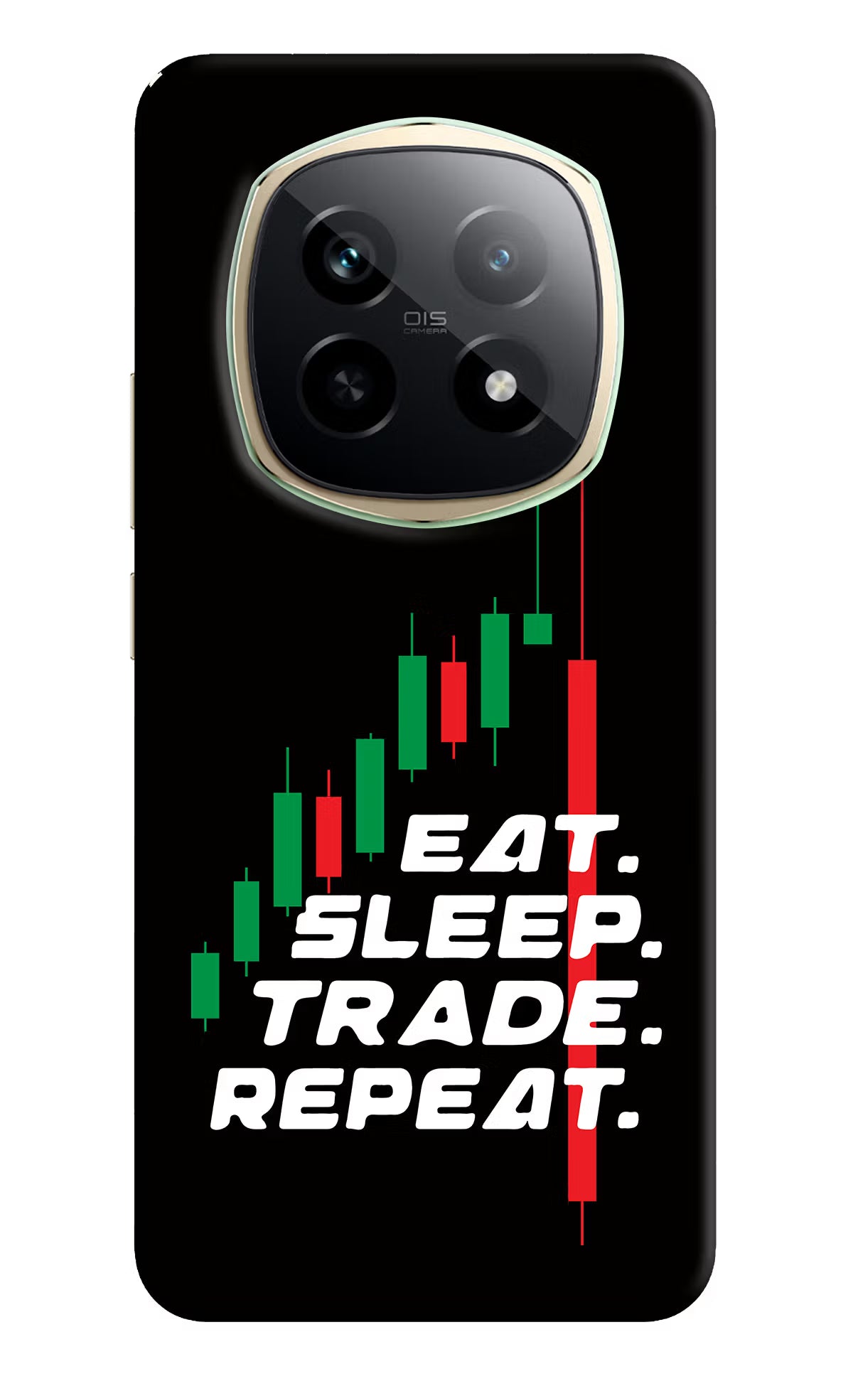 Eat Sleep Trade Repeat Realme P2 Pro 5G Hard Case Back Cover by Casekaro