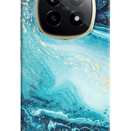 Blue Glitter Marble Realme P2 Pro 5G Hard Case Back Cover by Casekaro