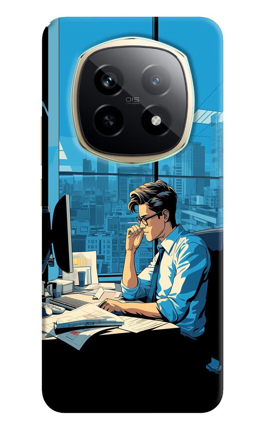Focused Hustler (AI Generated) Realme P2 Pro 5G Back Cover, Hard case