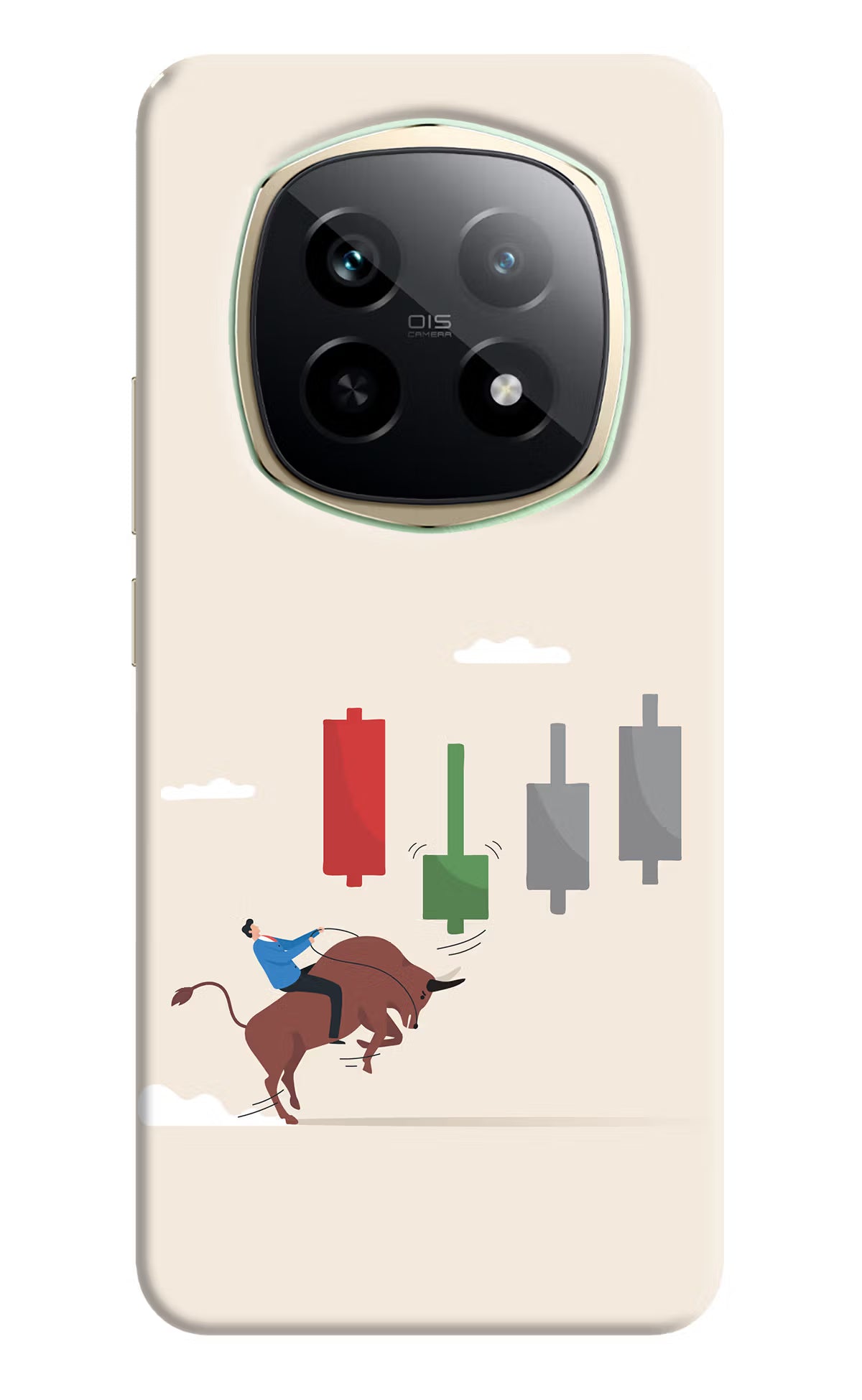 Bull Trading Momentum Realme P2 Pro 5G Hard Case Back Cover by Casekaro