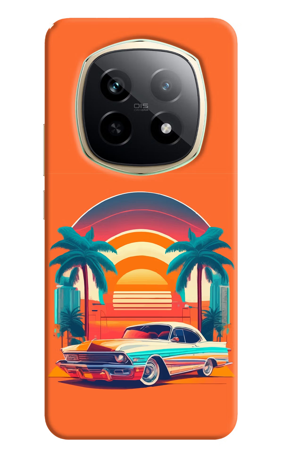 Palm Drive 80s Realme P2 Pro 5G Hard Case Back Cover by Casekaro