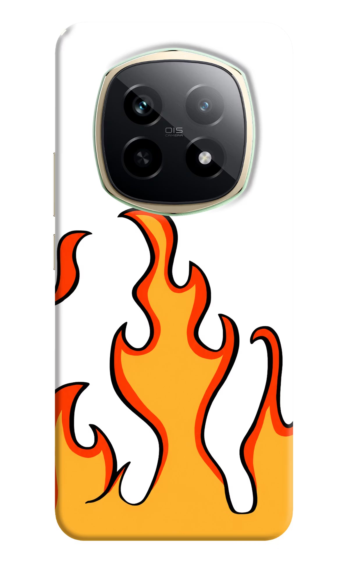Fired Up – White Realme P2 Pro 5G Hard Case Back Cover by Casekaro