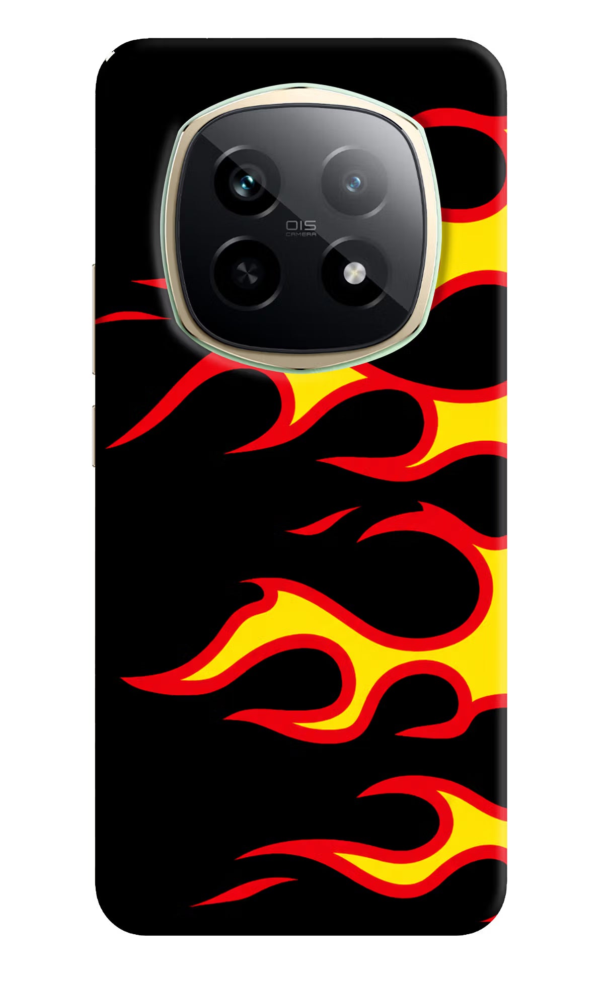 Side Sweep Flames Realme P2 Pro 5G Hard Case Back Cover by Casekaro