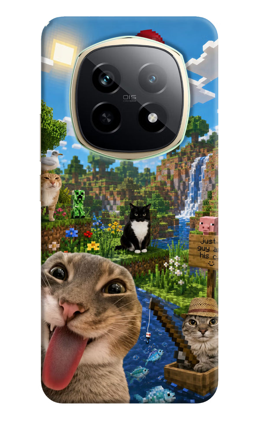 Minecraft Cat Chaos Realme P2 Pro 5G Back Cover, Hard case