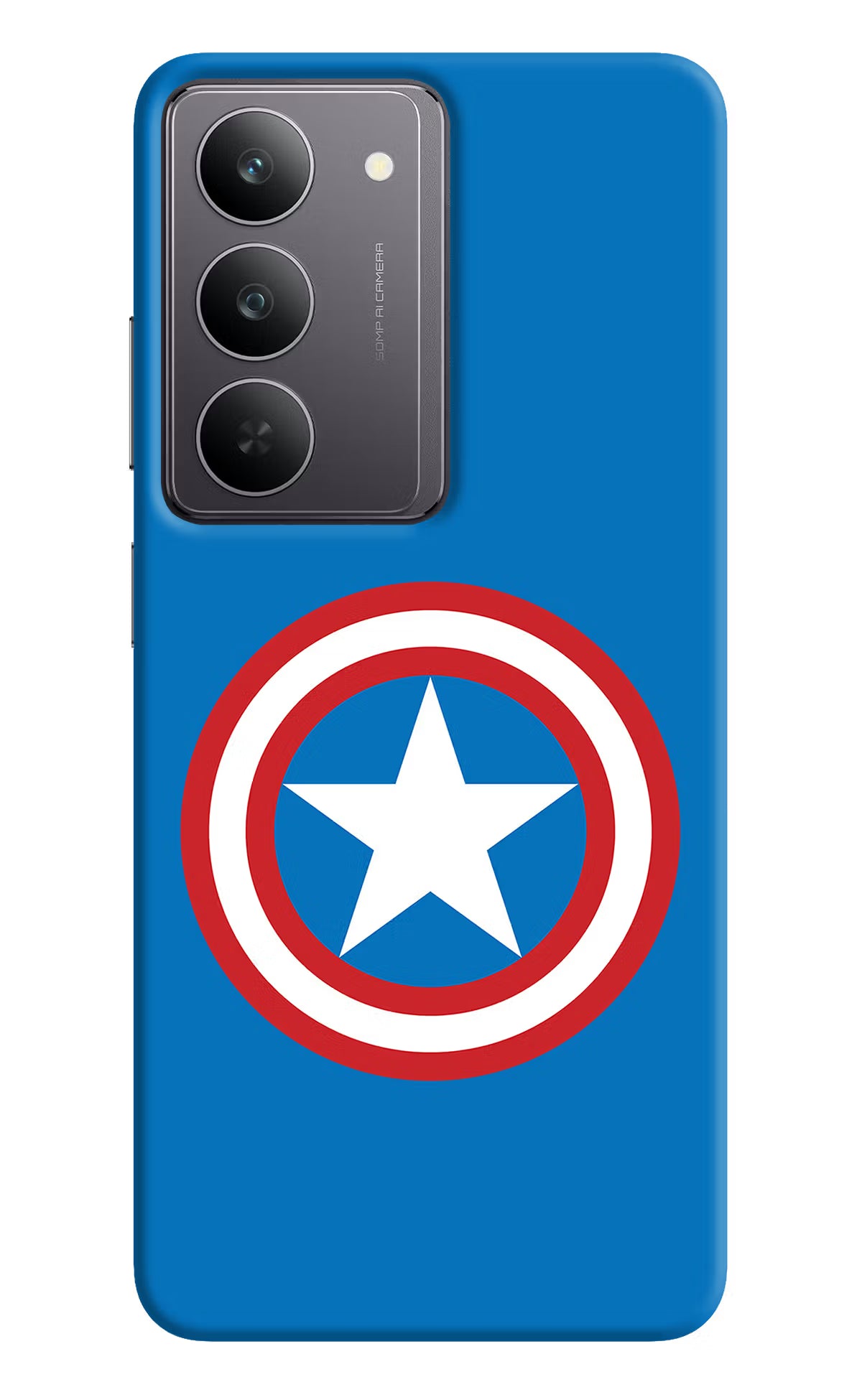 Captain America Logo Realme 14x 5G Hard Case Back Cover by Casekaro