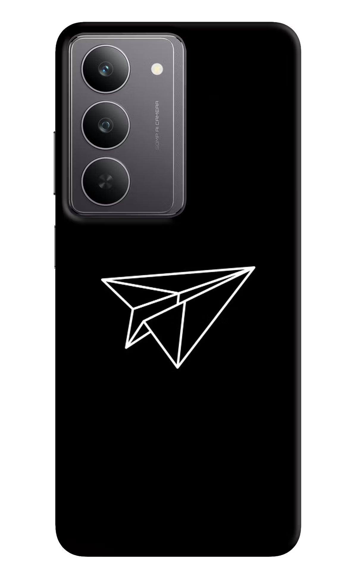 Paper Plane White Realme 14x 5G Hard Case Back Cover by Casekaro