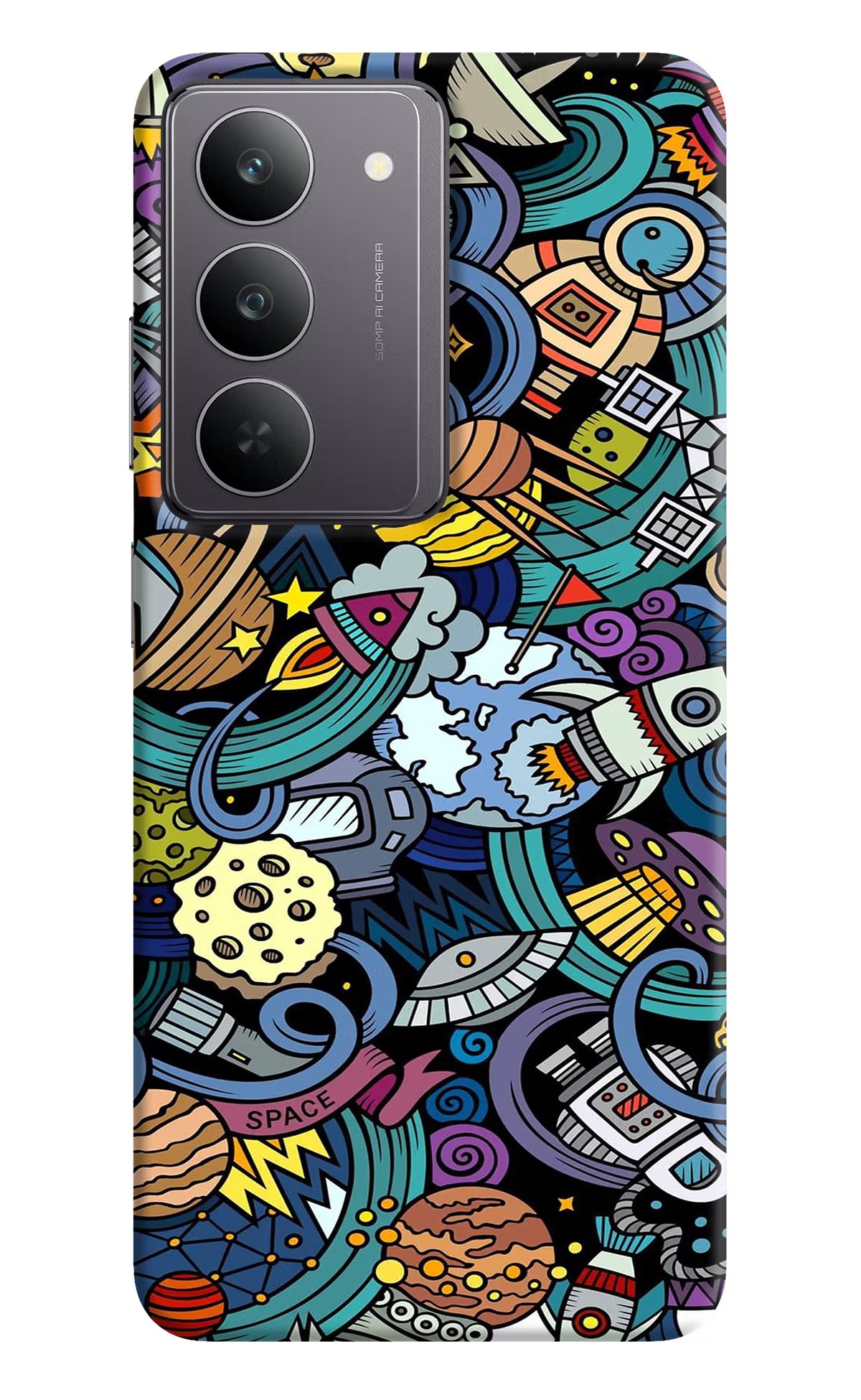 Space Abstract Realme 14x 5G Hard Case Back Cover by Casekaro