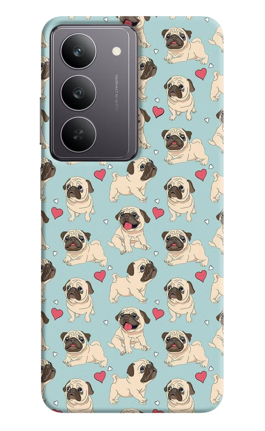 Pug Dog Realme 14x 5G Back Cover, Hard case