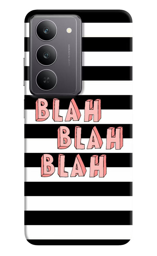 Blah Blah Blah Realme 14x 5G Hard Case Back Cover by Casekaro