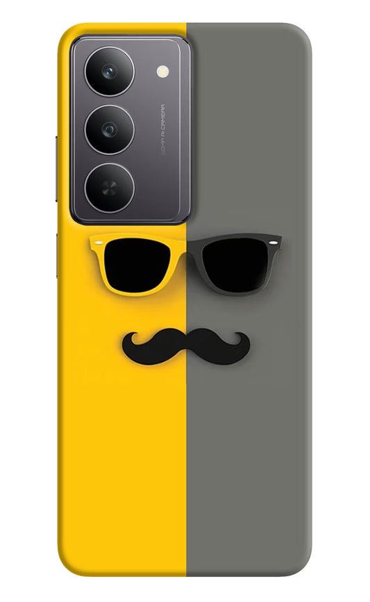 Sunglasses with Mustache Realme 14x 5G Hard Case Back Cover by Casekaro
