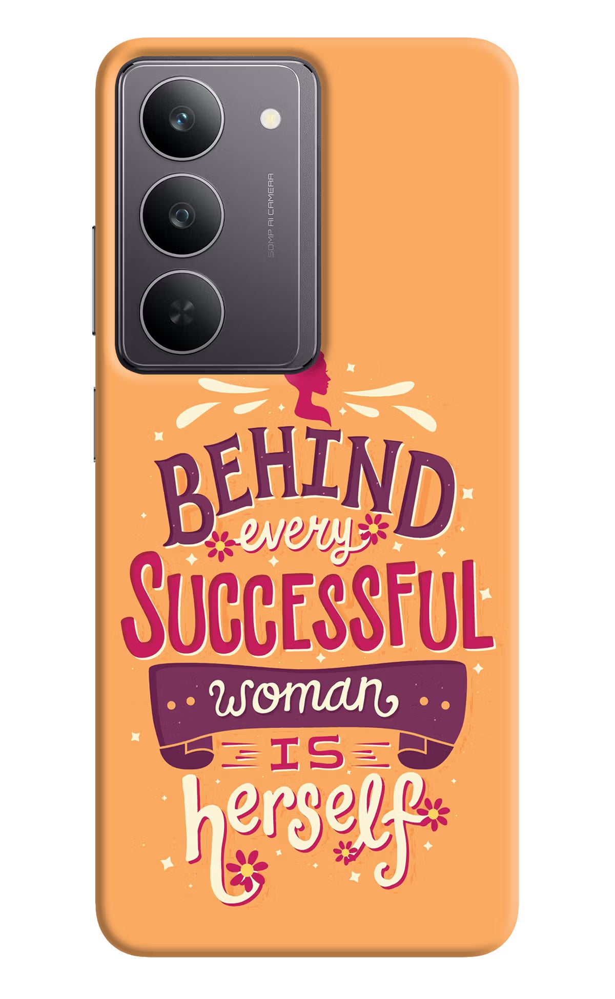 Behind Every Successful Woman There Is Herself Realme 14x 5G Hard Case Back Cover by Casekaro