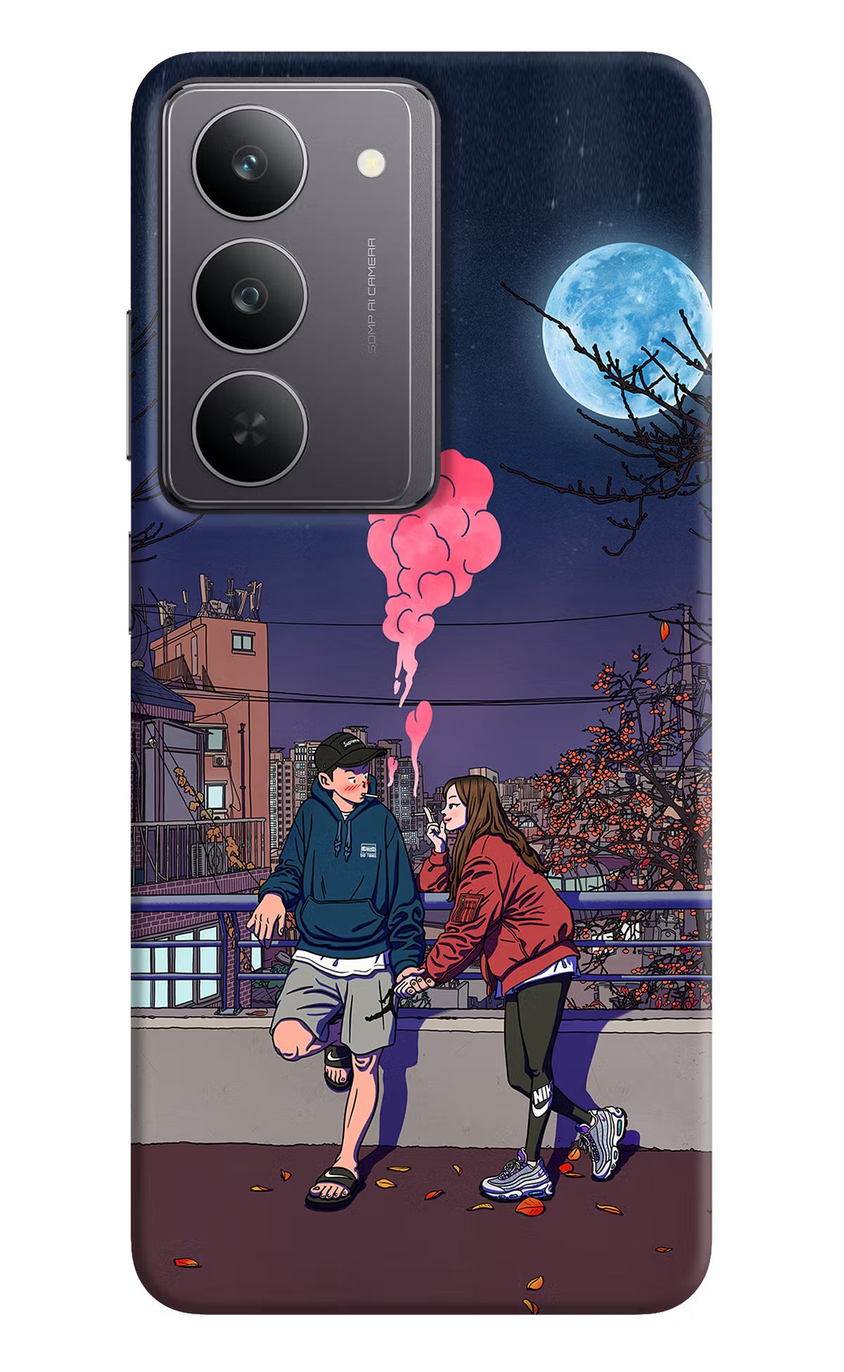 Chilling Couple Realme 14x 5G Hard Case Back Cover by Casekaro
