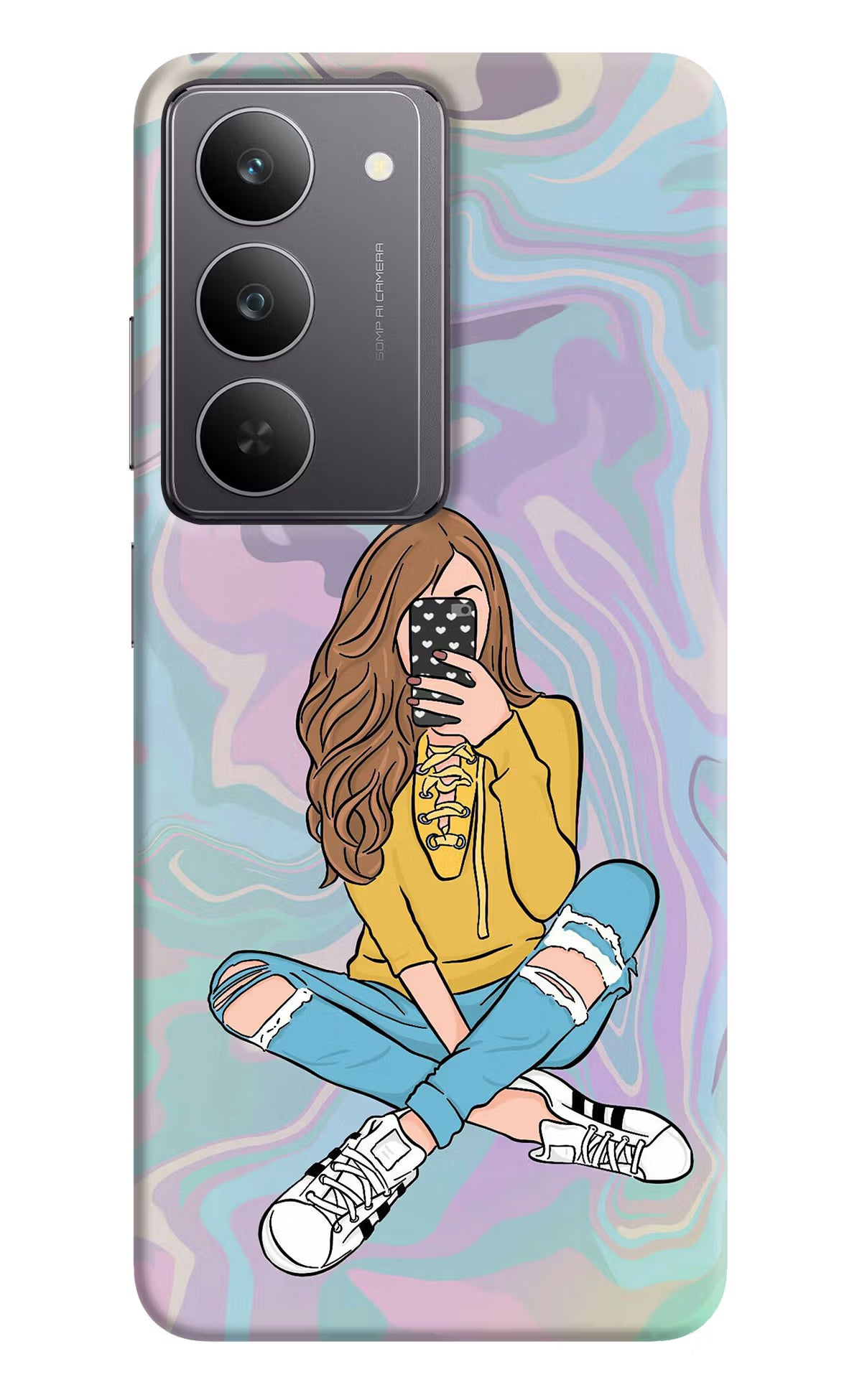 Selfie Girl Realme 14x 5G Hard Case Back Cover by Casekaro