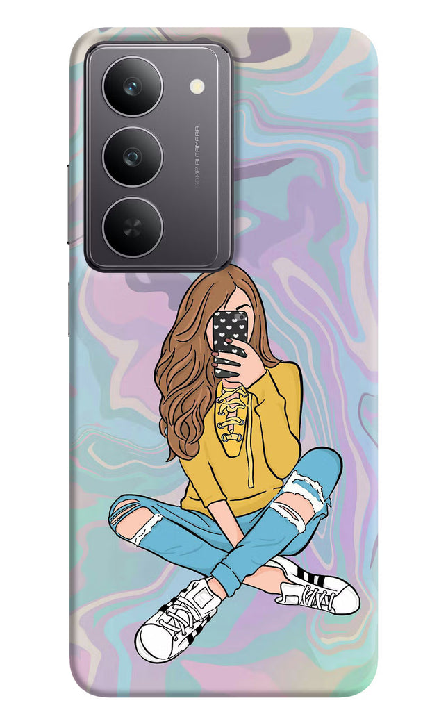 Selfie Girl Realme 14x 5G Hard Case Back Cover by Casekaro