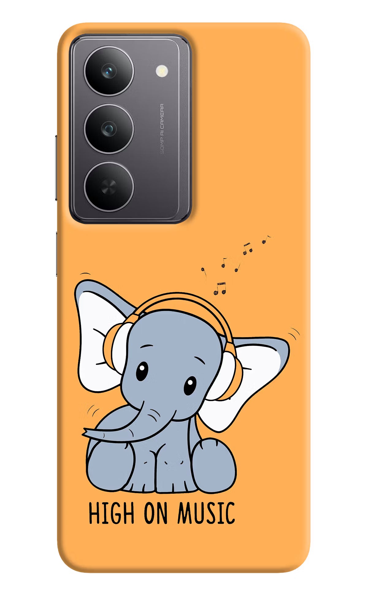 High On Music Realme 14x 5G Hard Case Back Cover by Casekaro