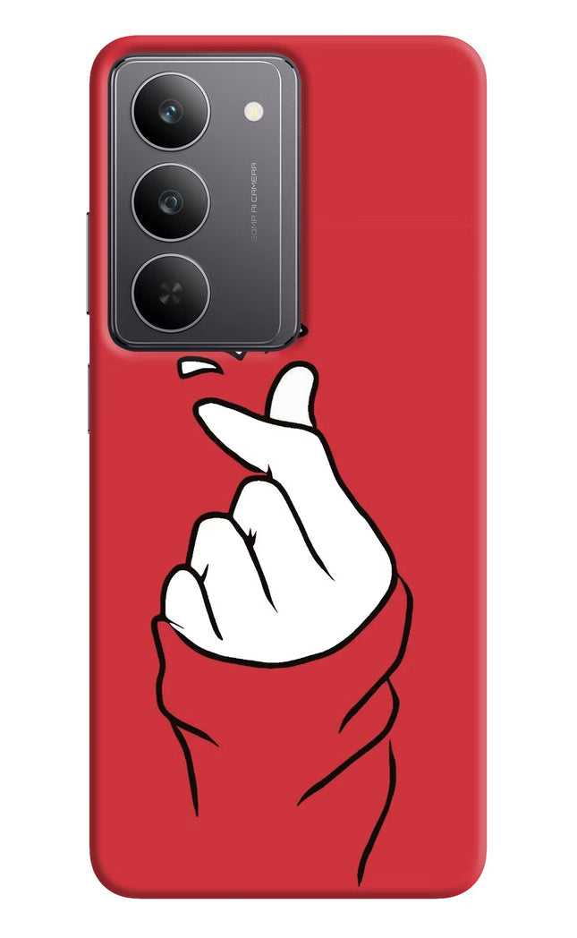 Korean Love Sign Realme 14x 5G Hard Case Back Cover by Casekaro