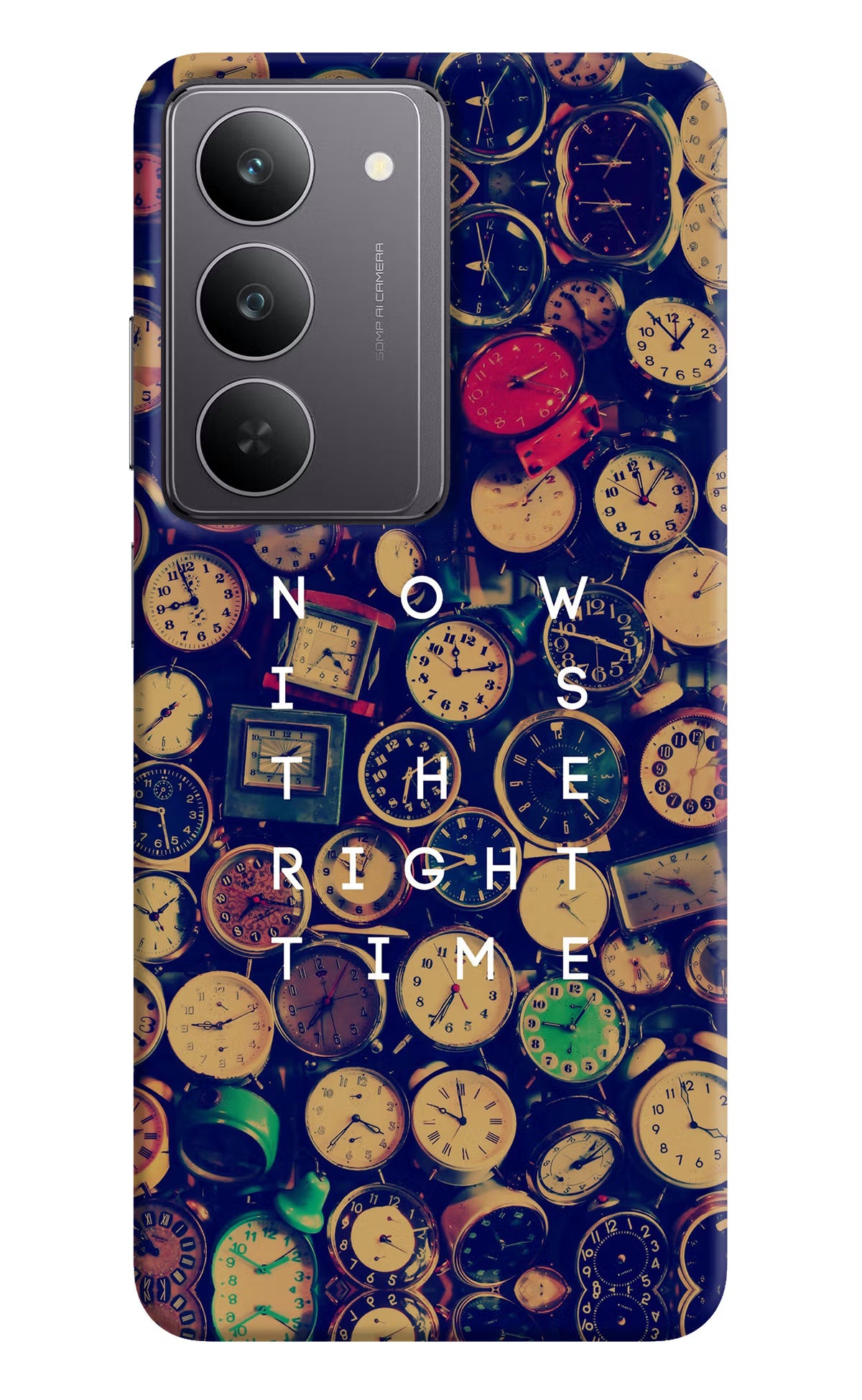 Now is the Right Time Quote Realme 14x 5G Hard Case Back Cover by Casekaro