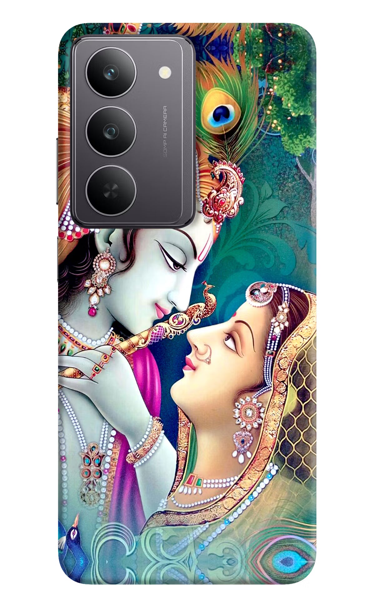 Lord Radha Krishna Realme 14x 5G Hard Case Back Cover by Casekaro