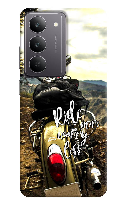 Ride More Worry Less Realme 14x 5G Hard Case Back Cover by Casekaro