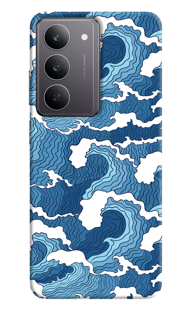 Blue Waves Realme 14x 5G Hard Case Back Cover by Casekaro