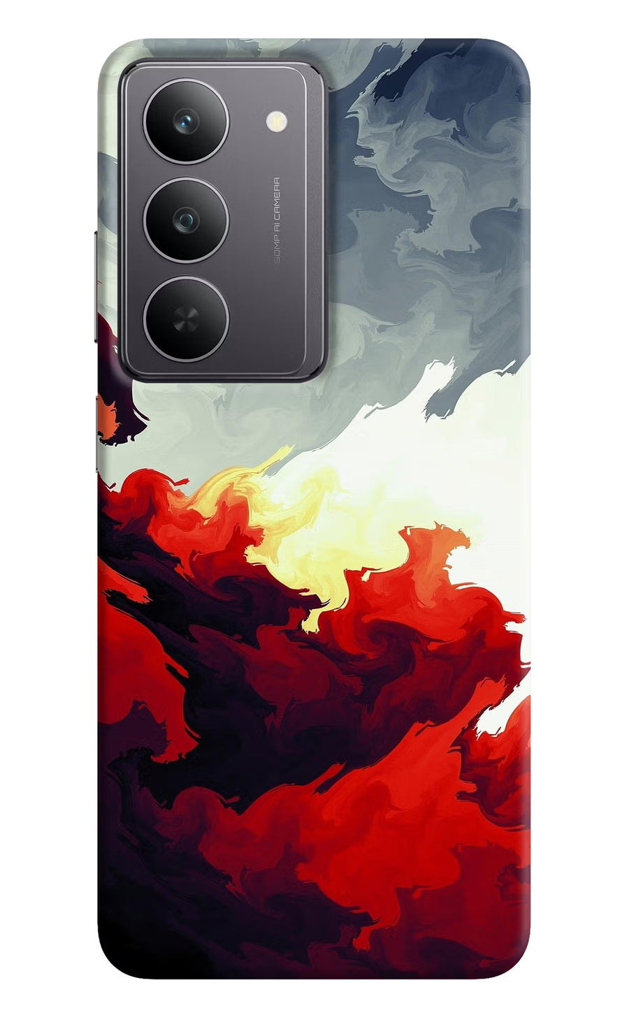 Fire Cloud Realme 14x 5G Back Cover, Hard case