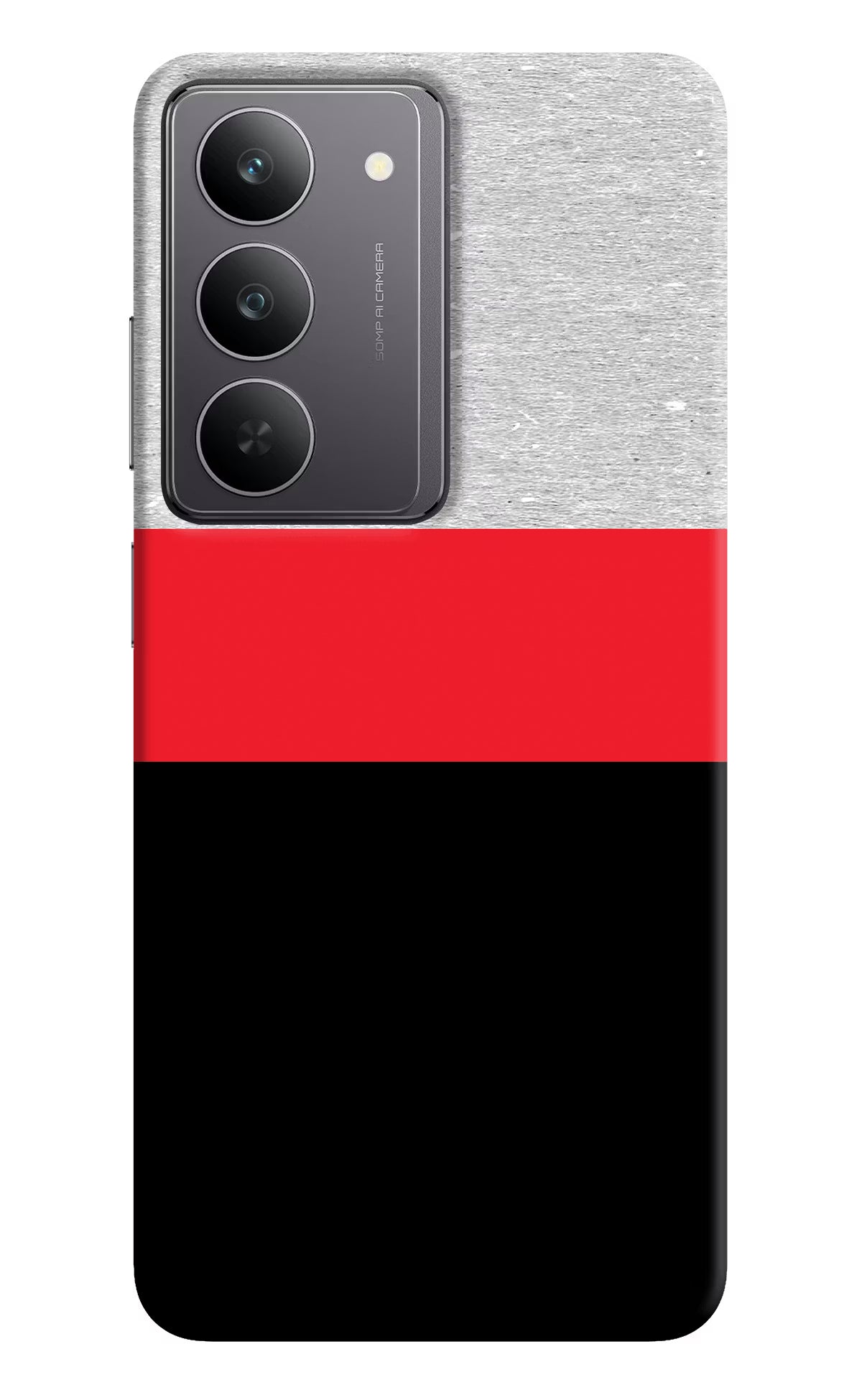Tri Color Pattern Realme 14x 5G Hard Case Back Cover by Casekaro