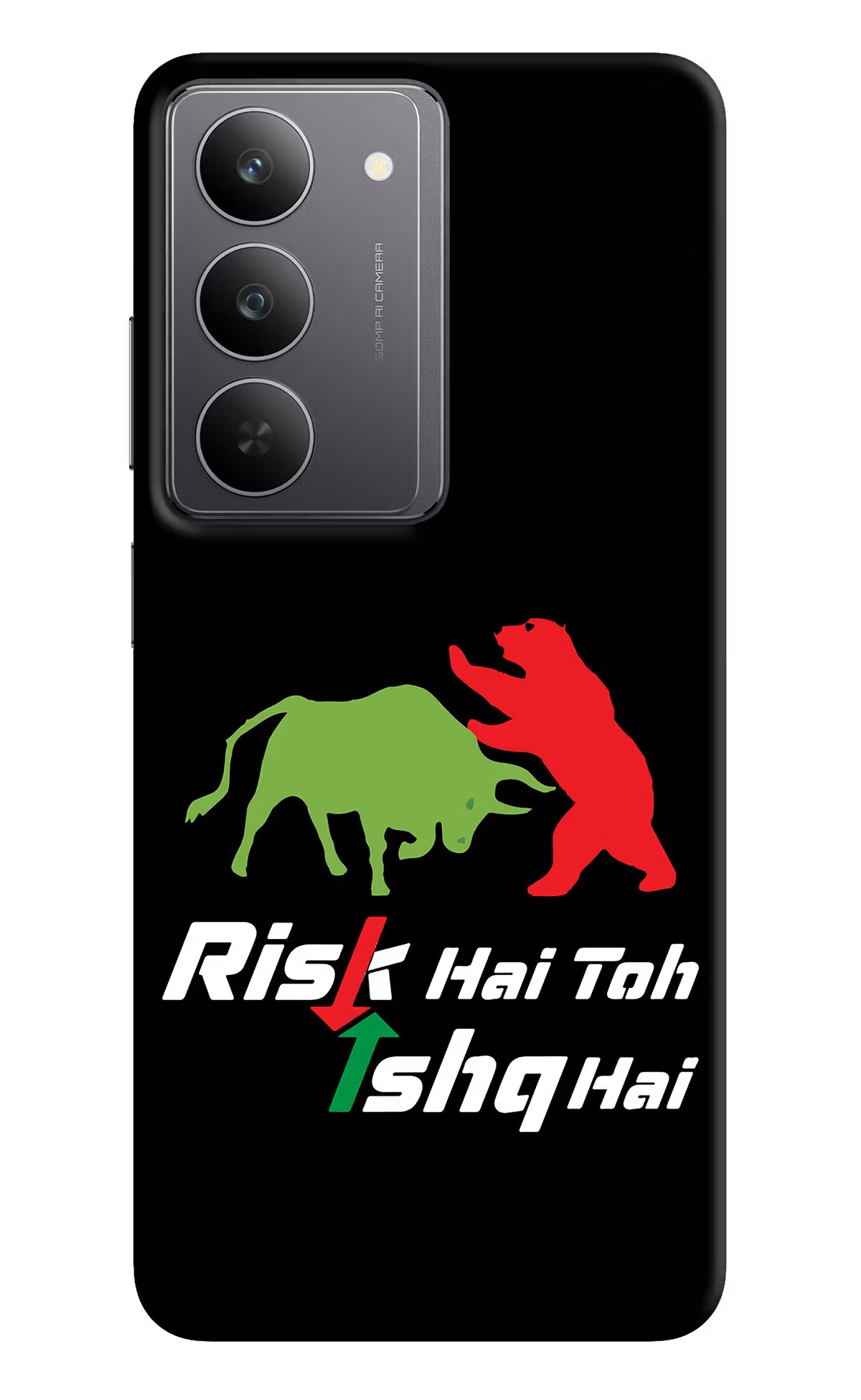 Risk Hai Toh Ishq Hai Realme 14x 5G Hard Case Back Cover by Casekaro