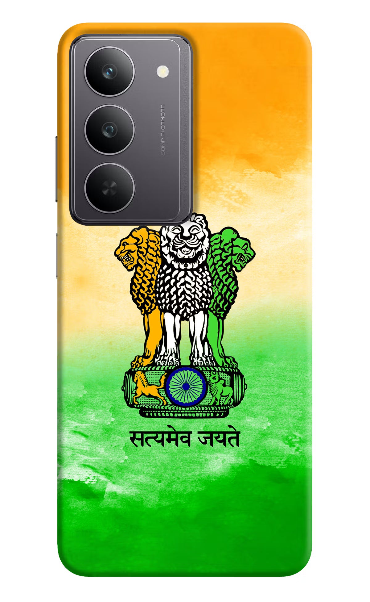 Satyamev Jayate Flag Realme 14x 5G Hard Case Back Cover by Casekaro