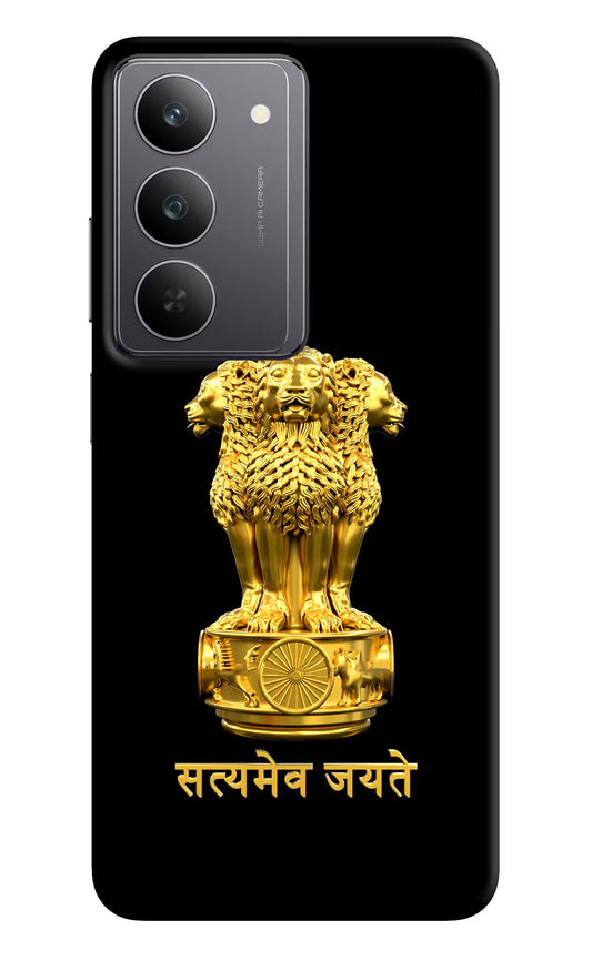 Satyamev Jayate Golden Realme 14x 5G Hard Case Back Cover by Casekaro