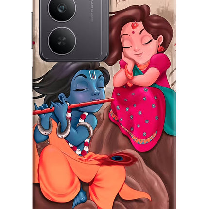 Radhe Krishna Realme 14x 5G Hard Case Back Cover by Casekaro