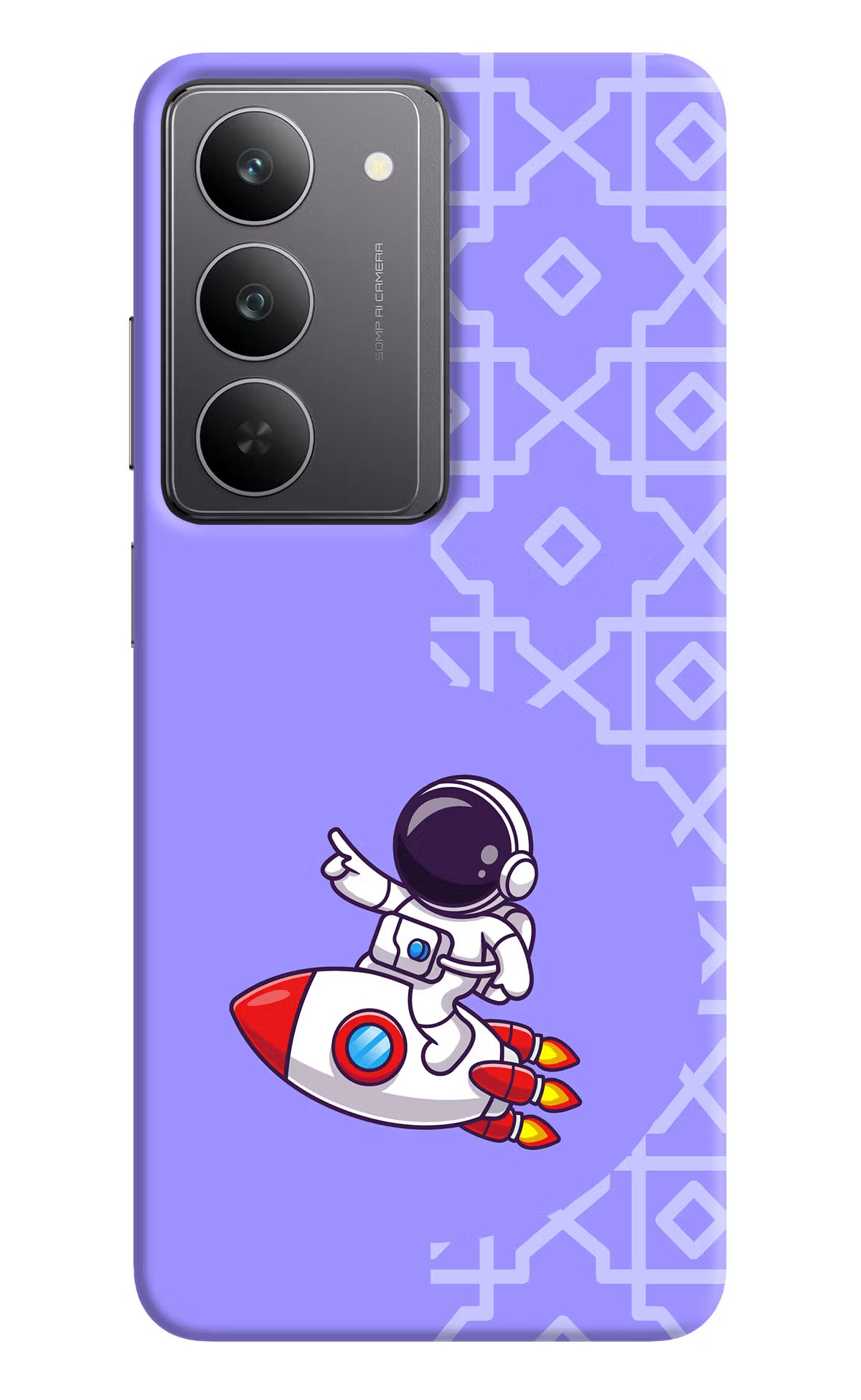 Cute Astronaut Realme 14x 5G Hard Case Back Cover by Casekaro
