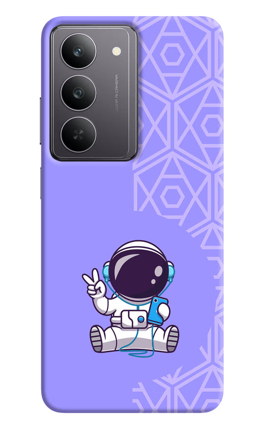 Cute Astronaut Chilling Realme 14x 5G Hard Case Back Cover by Casekaro