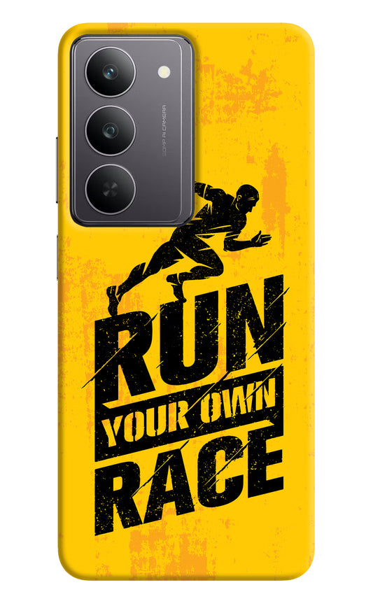 Run Your Own Race Realme 14x 5G Hard Case Back Cover by Casekaro