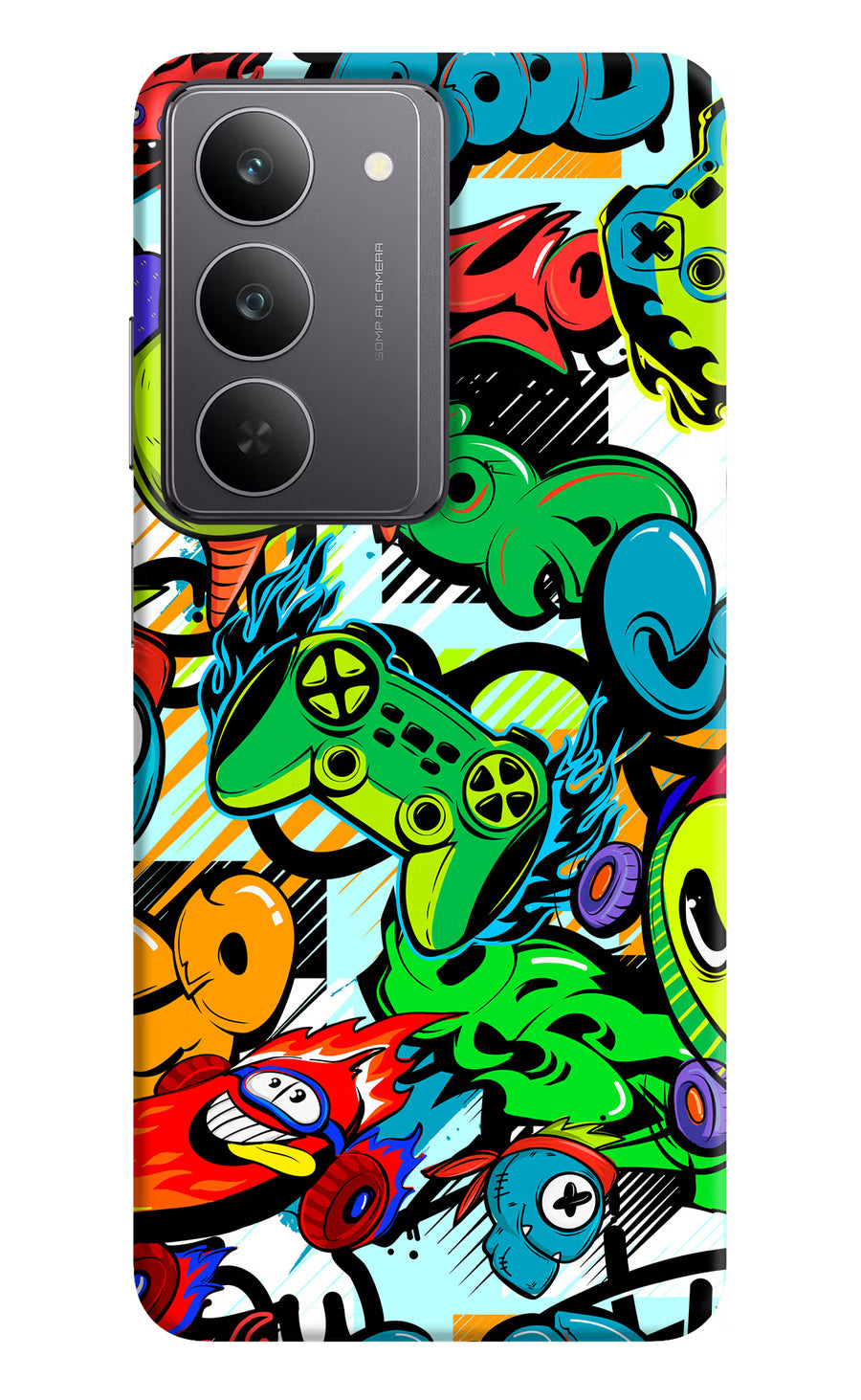 Game Doodle Realme 14x 5G Back Cover, Hard case
