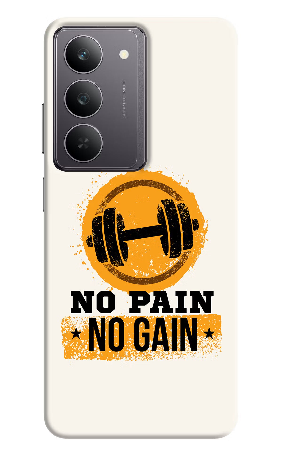 No Pain No Gain Realme 14x 5G Hard Case Back Cover by Casekaro