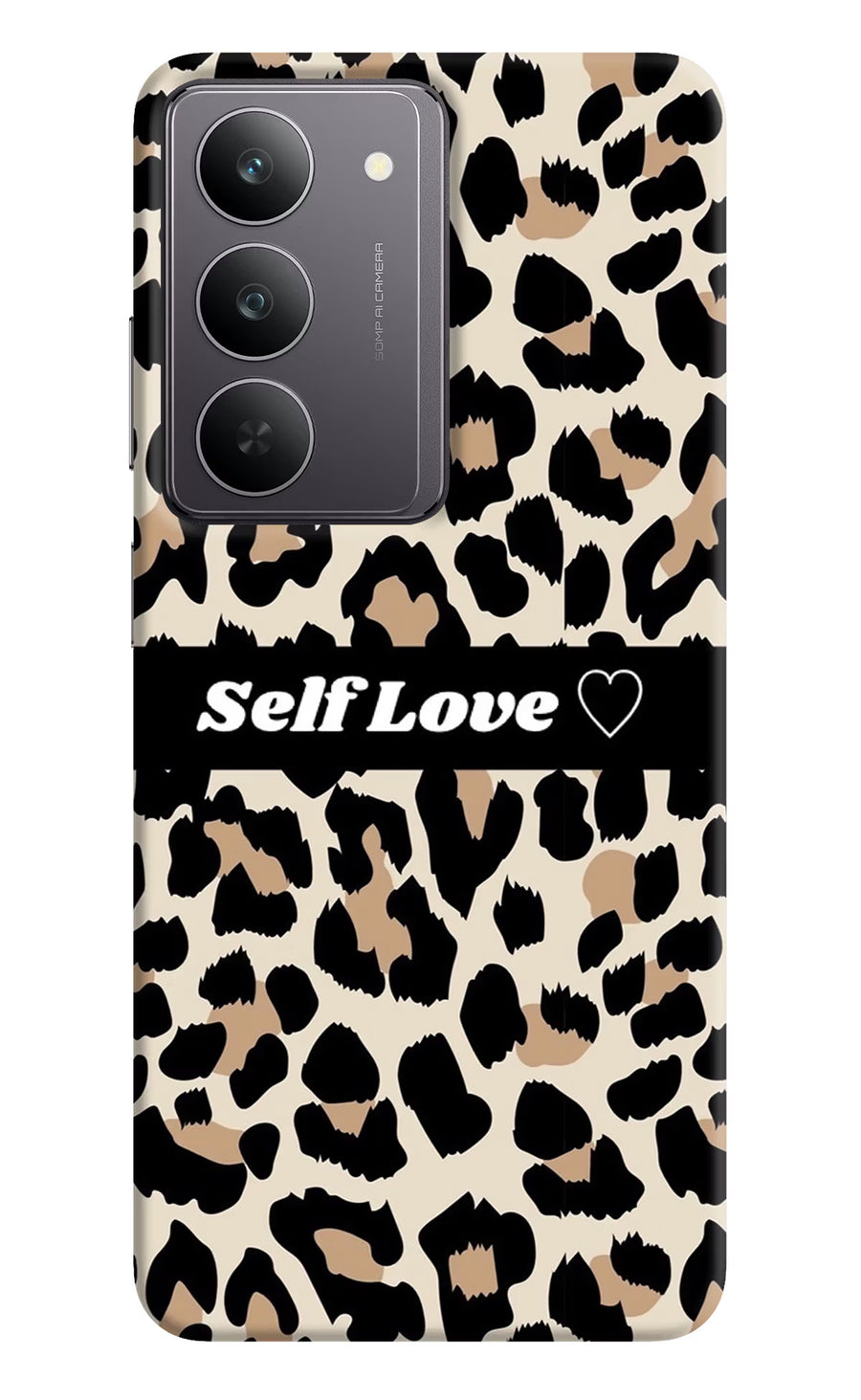 Leopard Print Self Love Realme 14x 5G Back Cover, Hard case