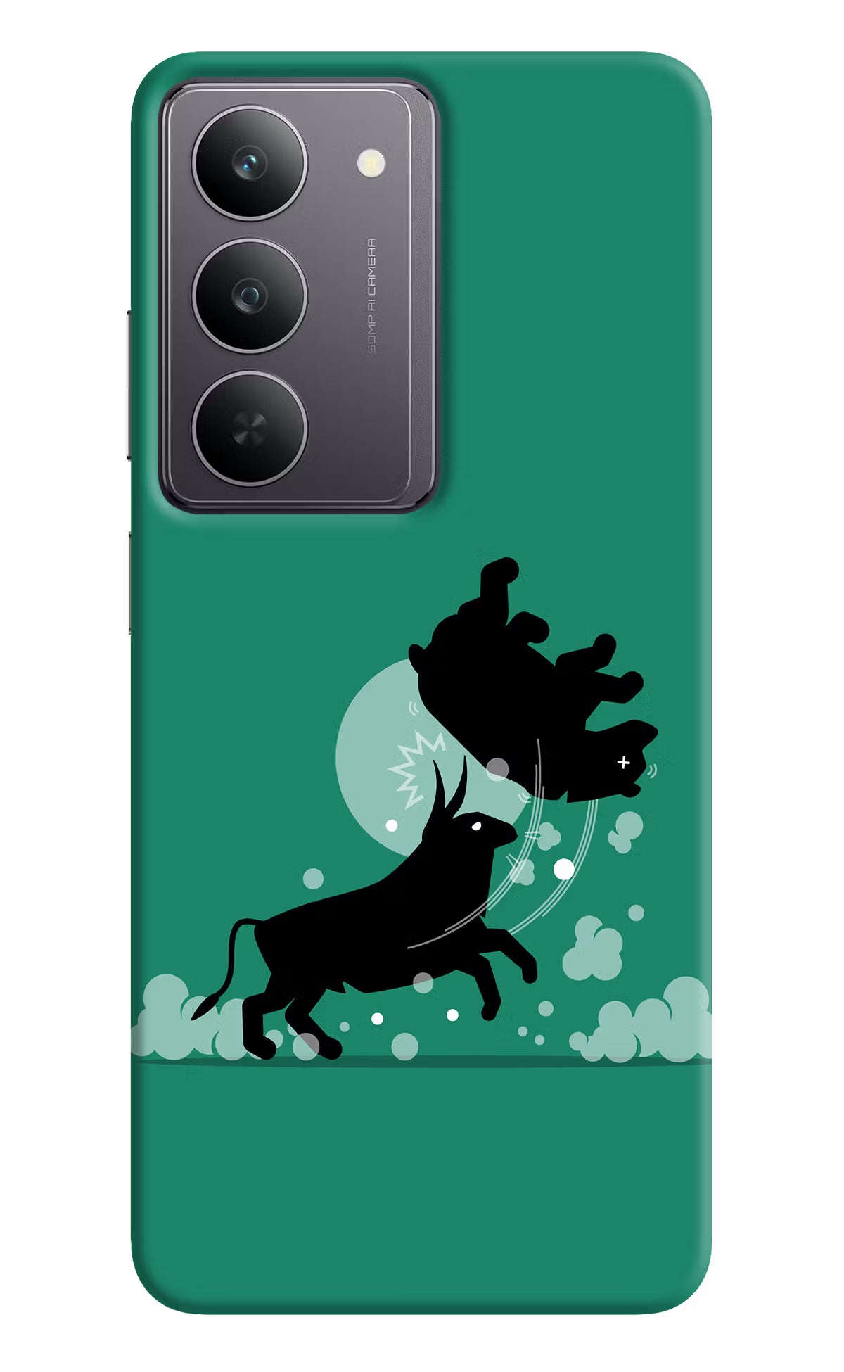 Bull Conqueror Realme 14x 5G Hard Case Back Cover by Casekaro