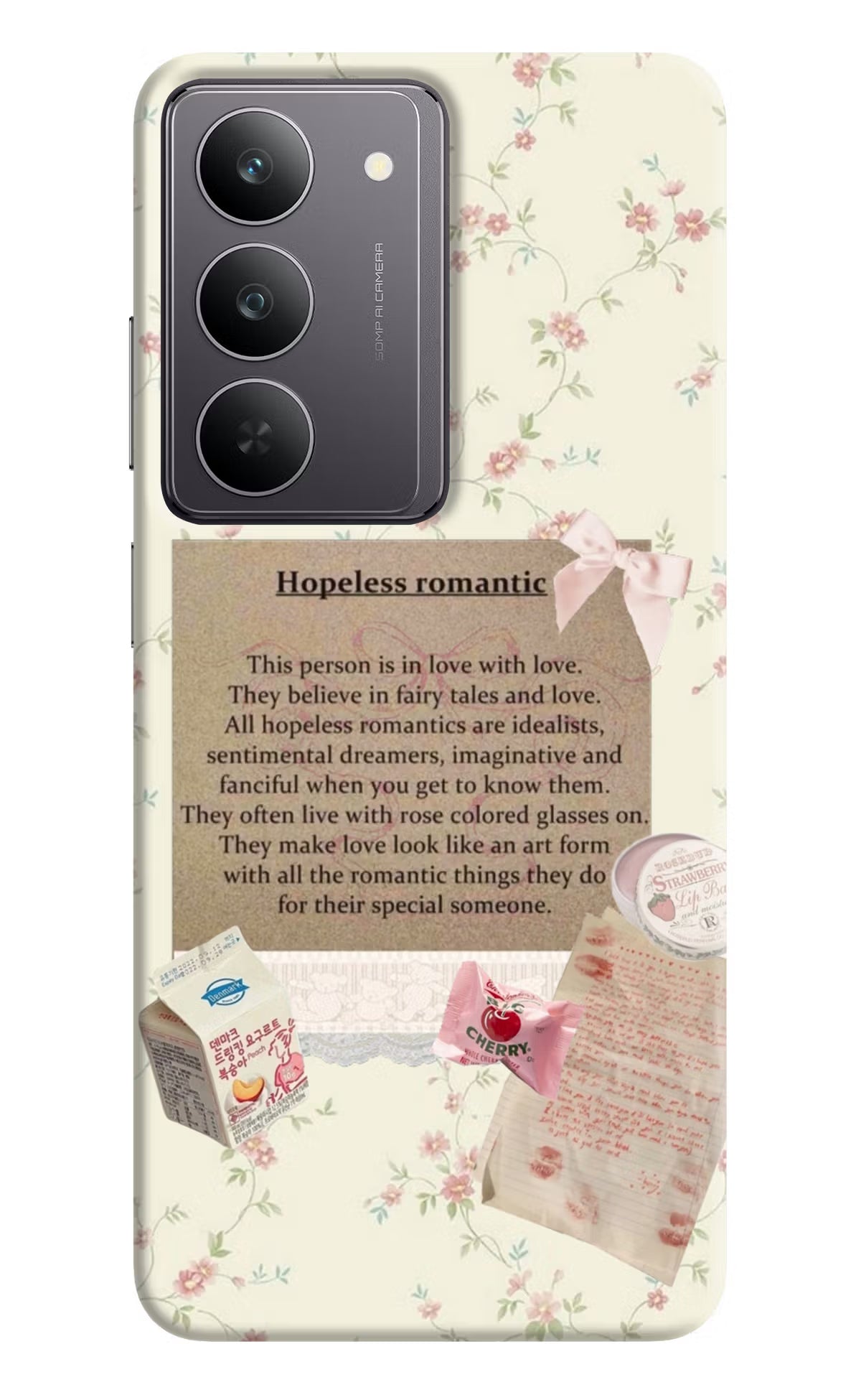 Hopeless Romantic Realme 14x 5G Hard Case Back Cover by Casekaro