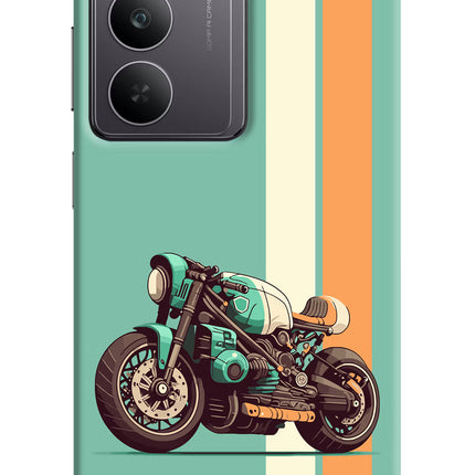 Striped Moto Drift Realme 14x 5G Hard Case Back Cover by Casekaro