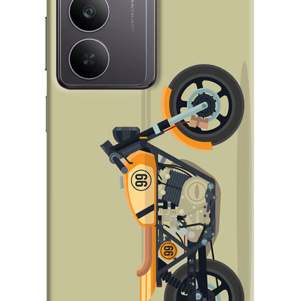 Vertical Speedster Realme 14x 5G Hard Case Back Cover by Casekaro