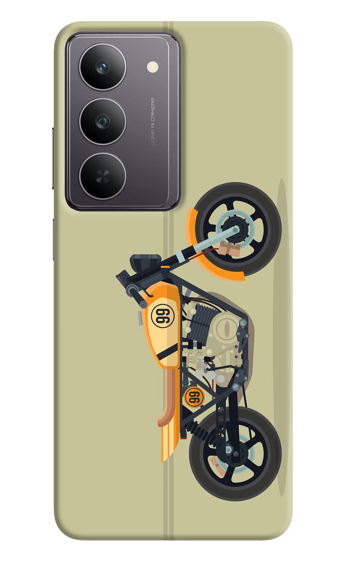 Vertical Speedster Realme 14x 5G Hard Case Back Cover by Casekaro