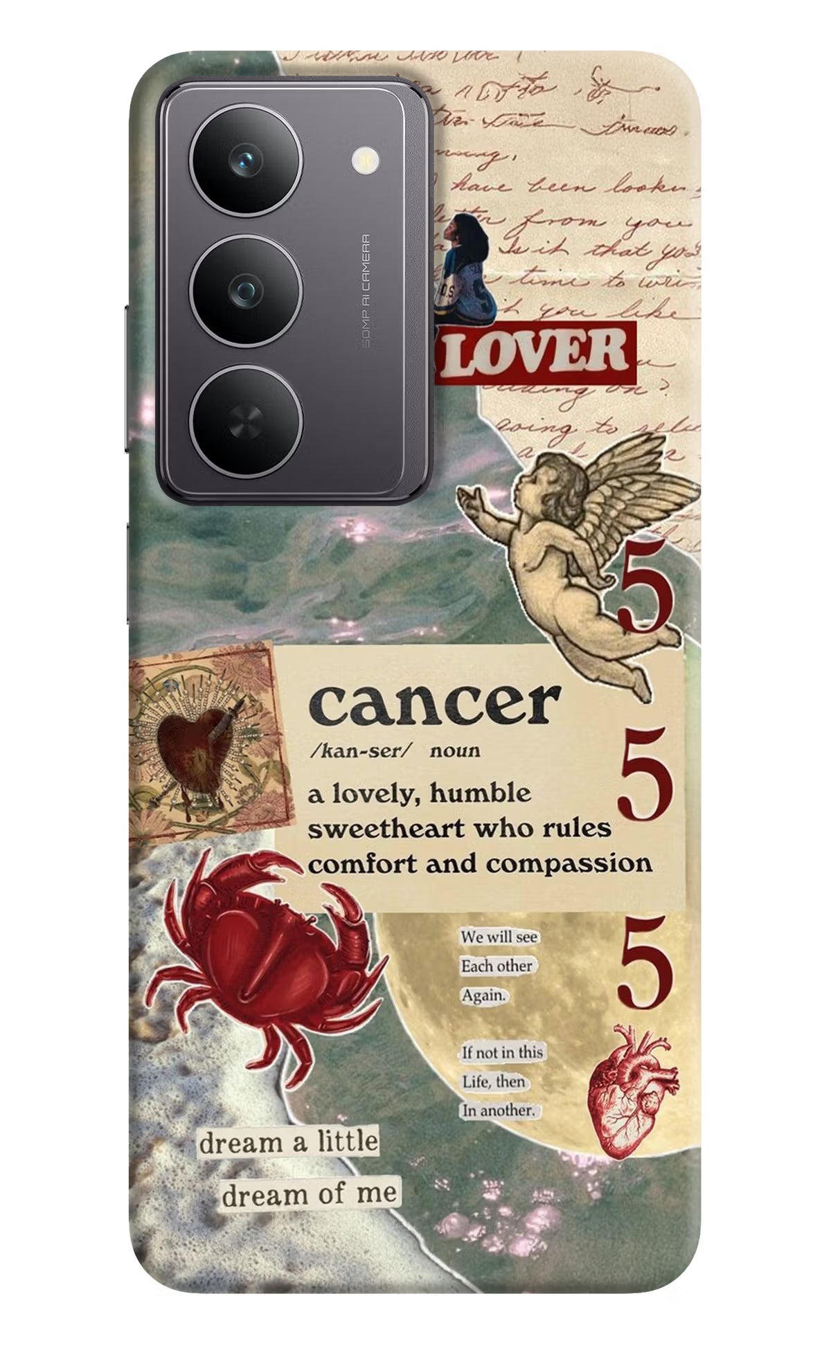 Cancer Zodiac Realme 14x 5G Hard Case Back Cover by Casekaro