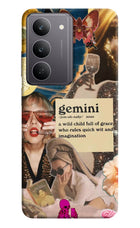 Gemini Zodiac Realme 14x 5G Hard Case Back Cover by Casekaro