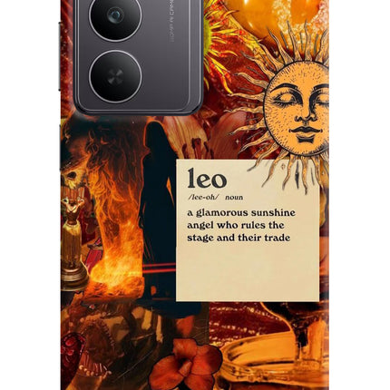Leo Zodiac Realme 14x 5G Hard Case Back Cover by Casekaro